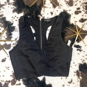 Wrap front crop top size small